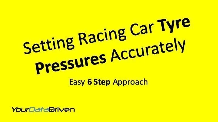 Procedure for setting racing car tyre pressures