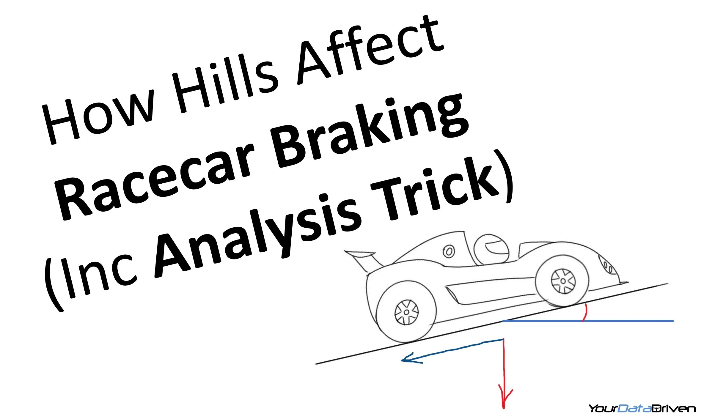 How hills affect racecar braking