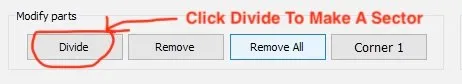 Use this button in AiM Race Studio to cut your splits on the track map