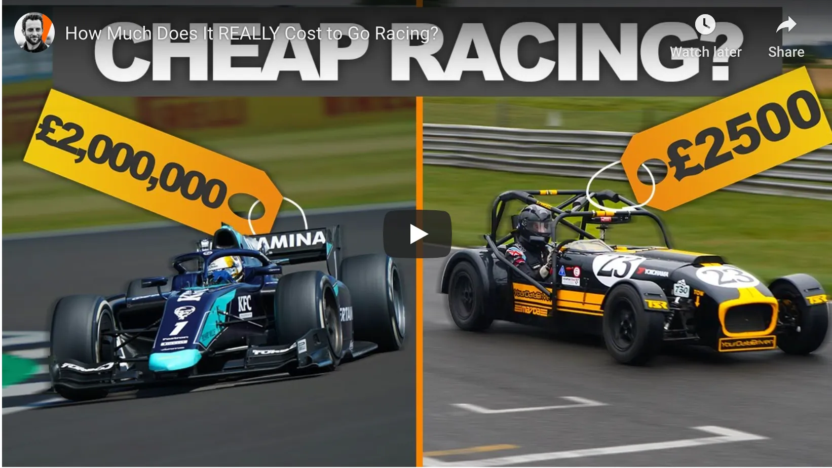 How much does it really cost to go racing