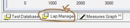 How to get to GPS Lap Insert click on Lap Manager — correct or move start finish line