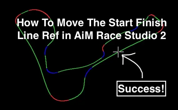 How to move the start finish line reference in AiM Race Studio 2