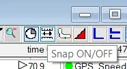Visualising incomplete lap data in AiM Race Studio Snap control