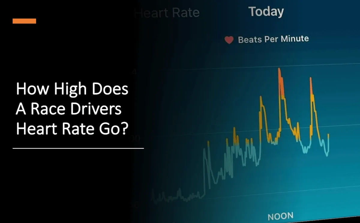 How high does a racing drivers heart rate go