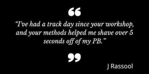 Workshop feedback J Rassool 2 — tyres for racing drivers