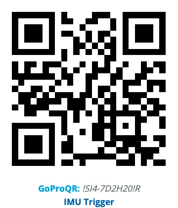 GoPro Settings for motorsports - IMU start and stop trigger with QR code