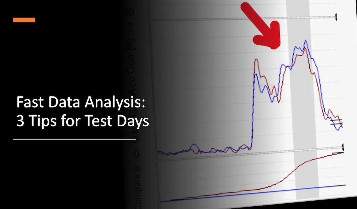 fast data analysis - 3 quick tips for at the track