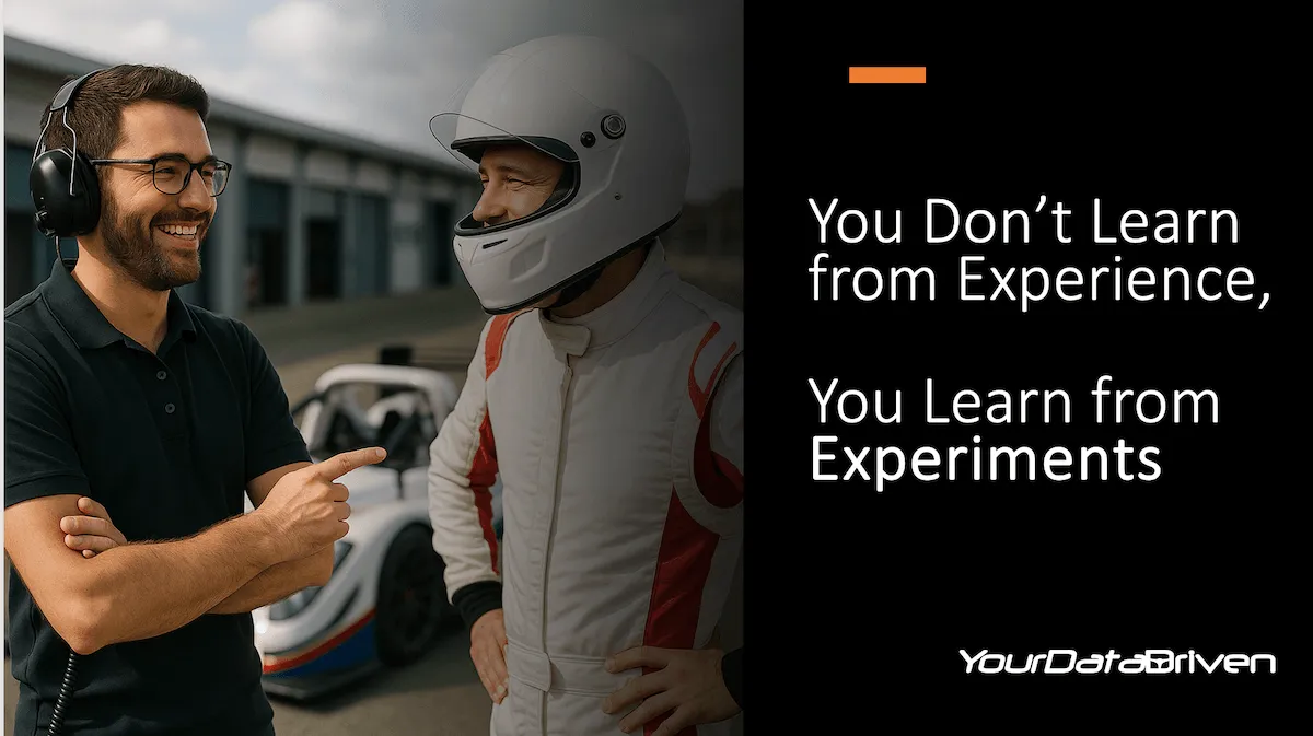 Race driver learning from experiments — designing race car experiments